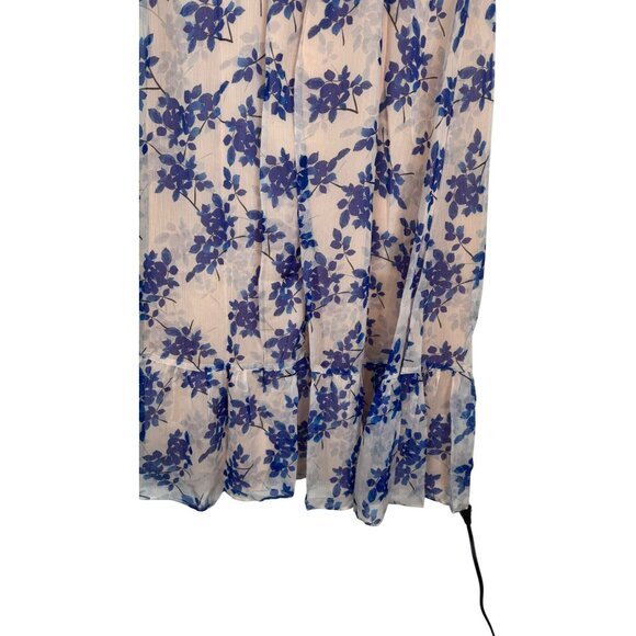 NWT XL ASTR The Label Floral Print Sleeveless Midi Dress Ruffle Hem - Picture 13 of 16